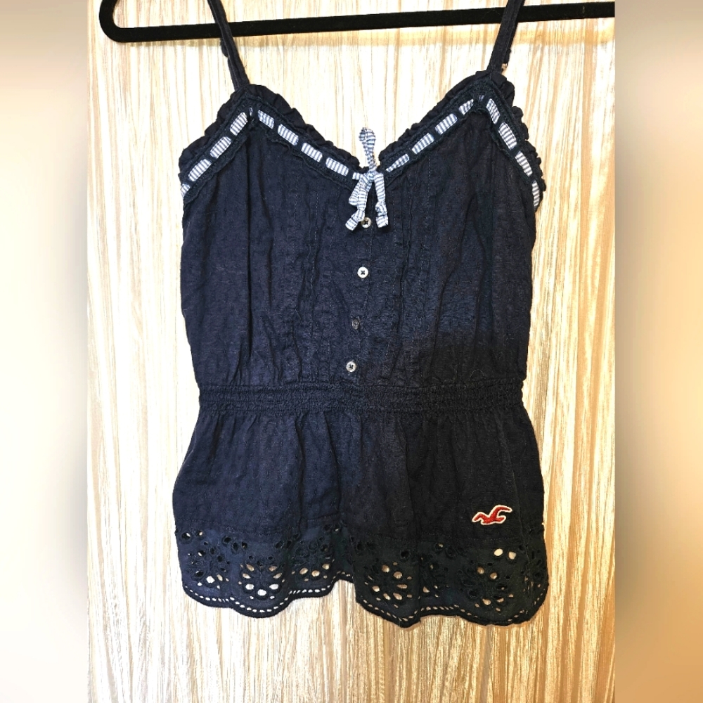 Hollister Navy Blue Tank Top